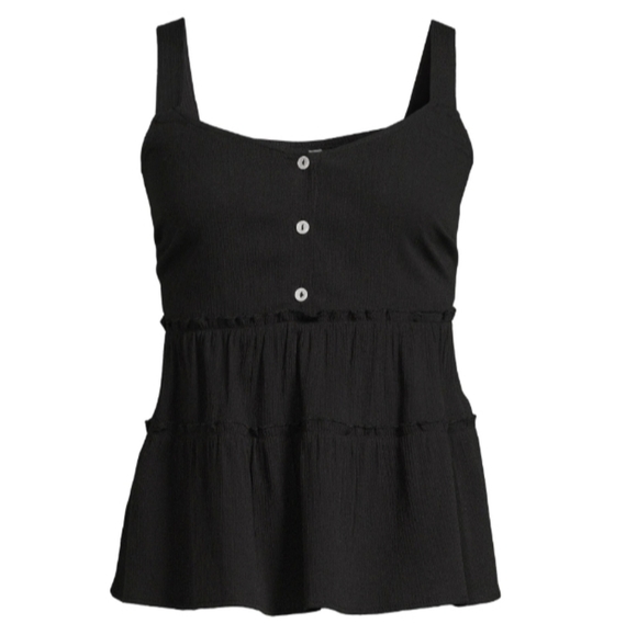 Tops - Tiered Babydoll Cami Tank Top